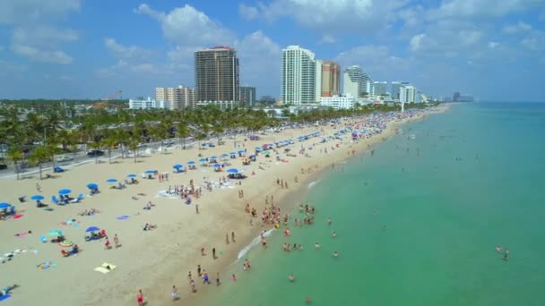 DRONY Fort Lauderdale Beach Spring Break letecké video 4 k 60p