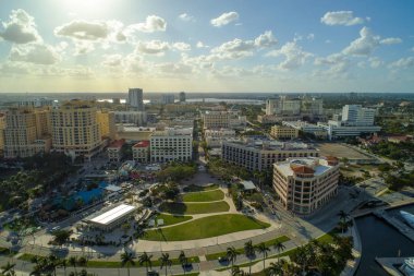 Havadan görüntü Flagler Park West Palm Beach Florida