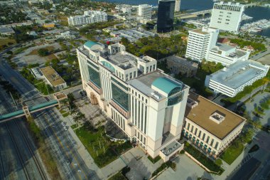 Şehir merkezindeki West Palm Beach Florida İlçesi Belediye c
