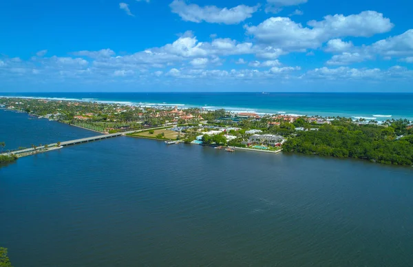 Letecký snímek Palm Beach Florida — Stock fotografie