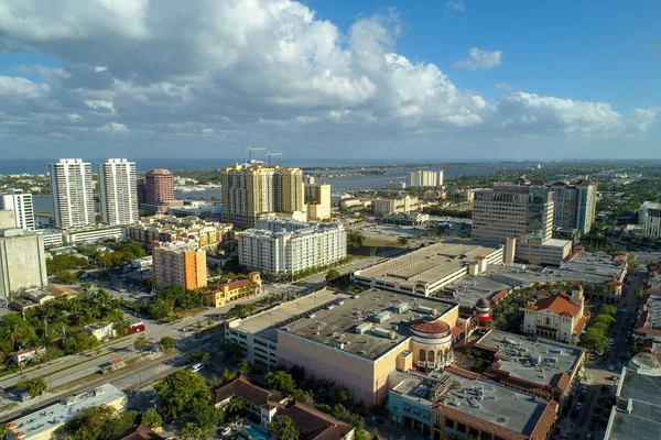 Immagine aerea West Palm Beach Downtown — Foto Stock