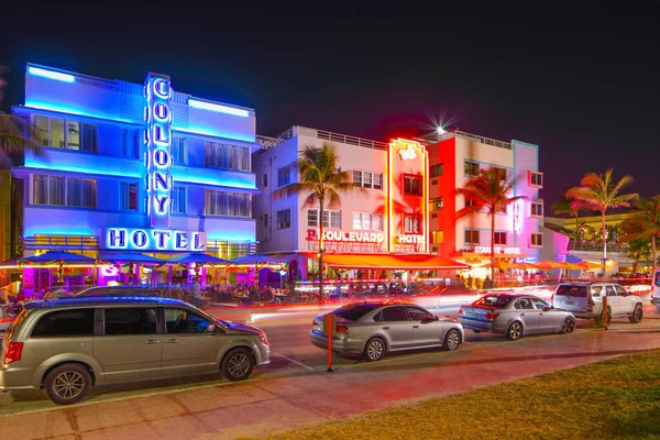 Αποικία Hotel Miami Beach Ocean Drive — Φωτογραφία Αρχείου