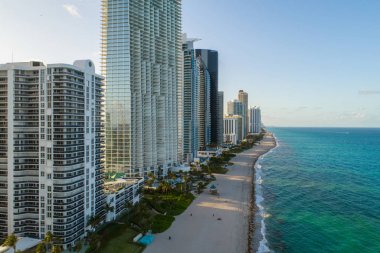 Sunny Isles yukarıda dron Florida ABD