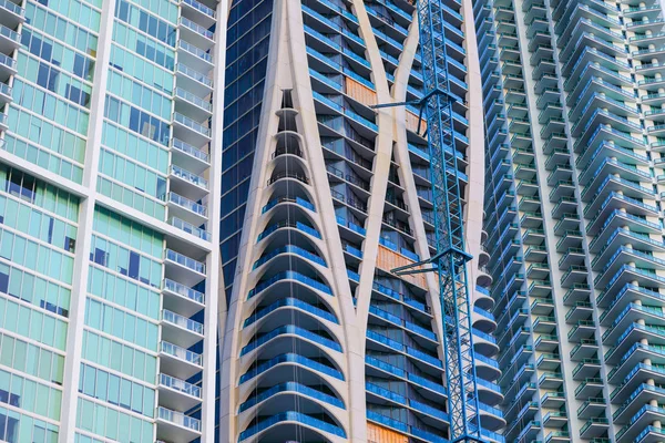 Arka Plan Resim Birçok Bina Yapım Aşamasında Downtown Miami Florida — Stok fotoğraf