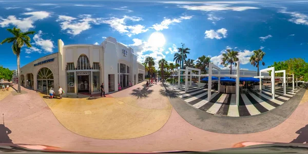 Miami Beach Eua Maio 2018 360 Imagem Realidade Virtual Miami — Fotografia de Stock