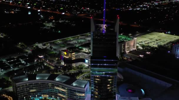Aerial Orbit Seminole Hard Rock Hotel Casino — Stock Video