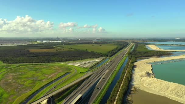 Drone Video Miami Dream Mall Future Construction Site — 图库视频影像