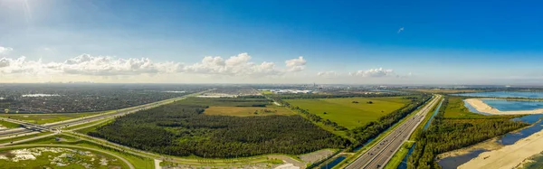 Aerial photo future site Miami Dream Mall Florida USA — Stock Photo, Image