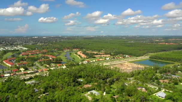 Scénická Neapol Florida Letecké Drone Záběry — Stock video