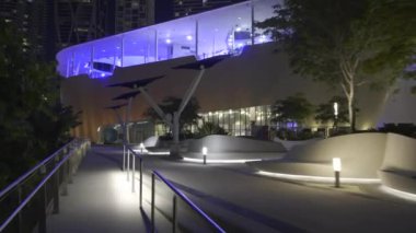 Gece görüntüleri Buz Bilim Müzesi Miami Fl