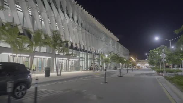 Convention Center Byggnad Miami Beach — Stockvideo