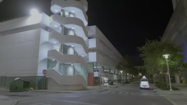 マイアミビーチ駐車場構造ビルリンカーンロード — ストック動画
