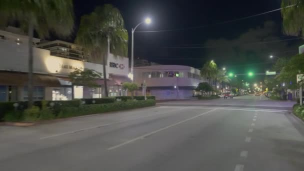 Surfside Miami Beach Filmagens Noite — Vídeo de Stock