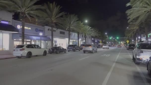 Shops Harding Avenue Surfside Florida Usa Miami Beach — Stock Video