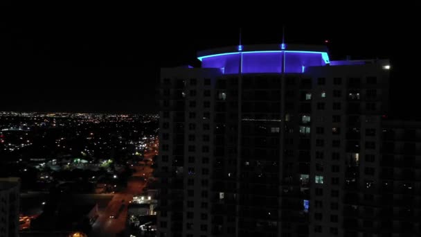 Sinema Zamanı Videosu Circ Hotel Hollywood Geceleri — Stok video