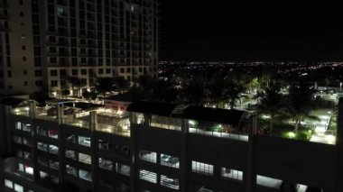 Havadan çekilmiş Circ Hotel Hollywood Fl Genç Çember havuz güvertesi