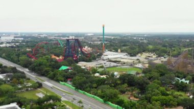 Florida 'daki Tampa Busch Gardens' ta havadan çekim