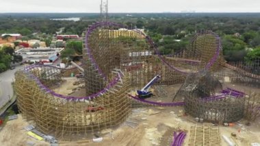 Hava denetim görüntüleri Gwazi Tampa Florida Busch Gardens