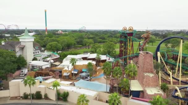 Passeio Aéreo Busch Gardens Tampa Bay Florida — Vídeo de Stock