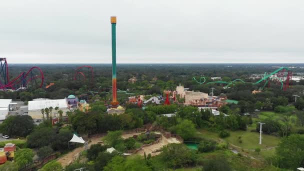 Tampa Usa Havayolları Tema Parkı Busch Gardens — Stok video