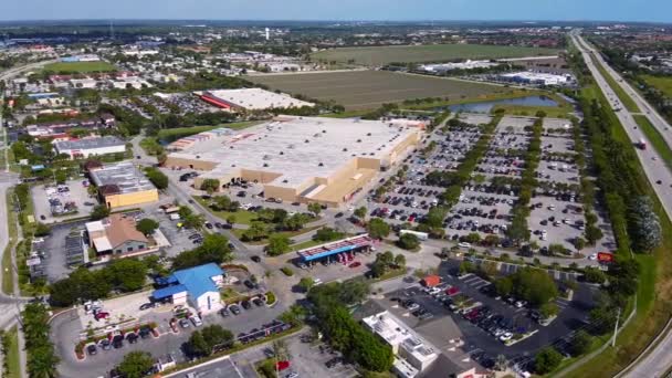 Vídeo Aéreo Walmart Florida City Usa — Vídeo de stock