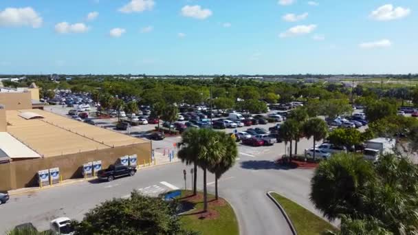 Аэровидео Florida City Walmart — стоковое видео