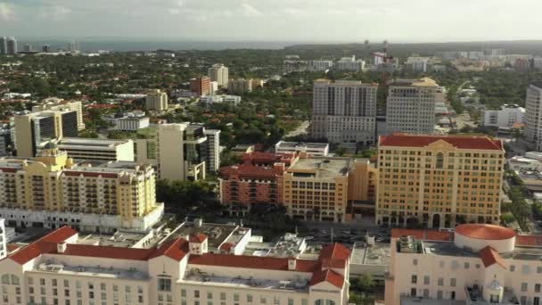 Coral Gables Ciudad Antena Video — Vídeo de stock