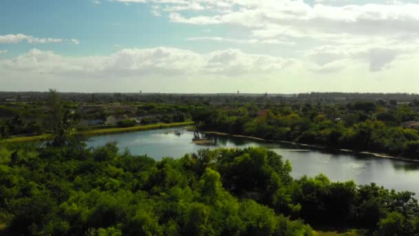 Bairros Residenciais Vídeo Aéreo Homestead Florida Eua — Vídeo de Stock