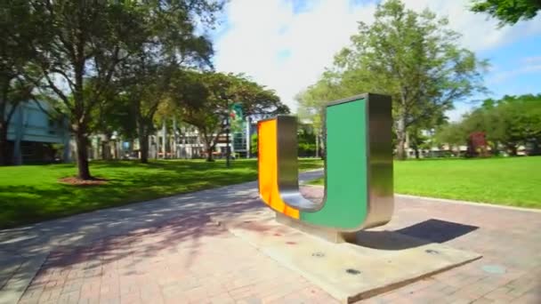 University Miami Sculpture Campus — Stock Video