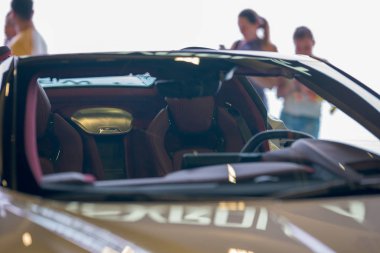 Yeni 2020 Chevy Corvette 'in iç mekanı.