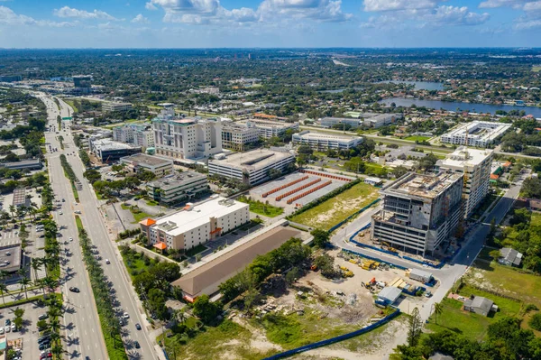 Luchtfoto Aventura Ziekenhuis en Medisch Centrum Florida Usa — Stockfoto