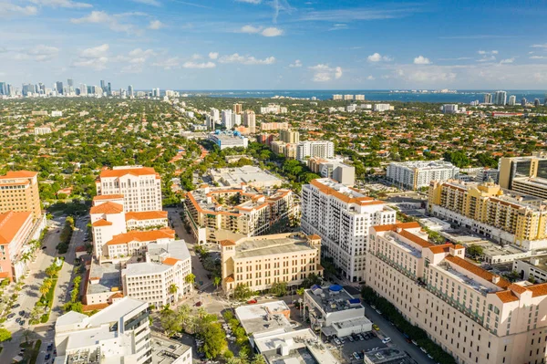 Foto Aérea Drone Coral Gables Miami — Fotografia de Stock