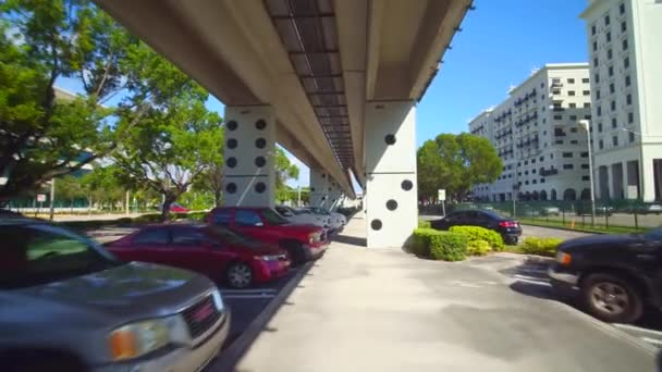 Yolu Bisiklet Yürüme Yolu Miami Florida — Stok video