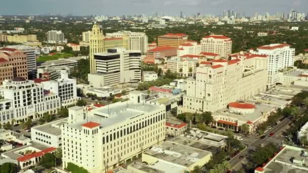 Аэровидео City Coral Gables — стоковое видео