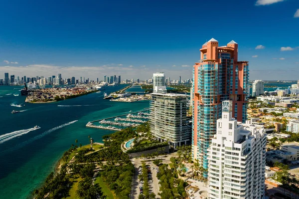 Flygtur Foto Miami Beach Florida Usa — Stockfoto