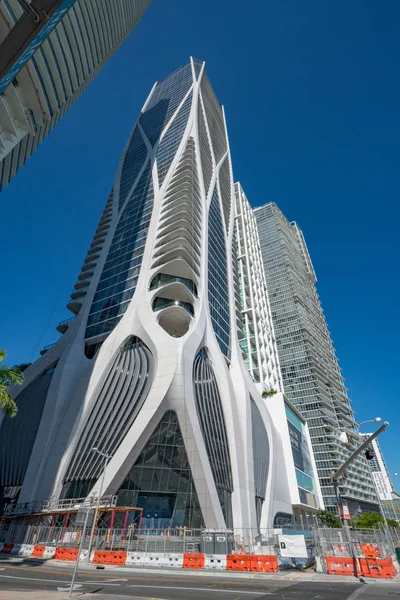 One Thousand Museum Downtown Miami Zaha Hadid Project — Stock fotografie