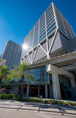 Virgin MiamiCentral Brightline yüksek hızlı tren istasyonu Miami Florida Usa şehir merkezi