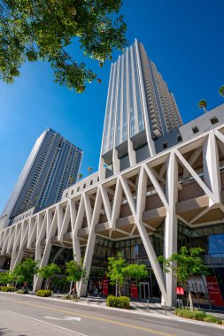 Virgin MiamiCentral Brightline yüksek hızlı tren istasyonu Miami Florida Usa şehir merkezi