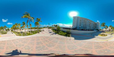 Miami Sahili girişi 5. cadde 360 vr fotoğraf