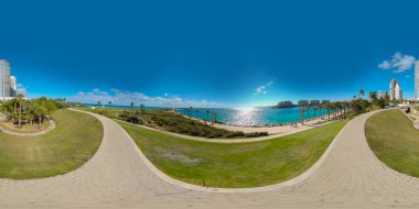 360 küresel fotoğraf Miami Beach Florida South Pointe Park