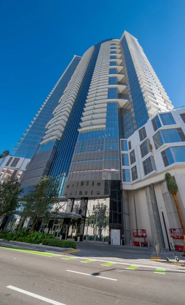 Foto Del Nuevo Moderno Highrise Paramount Tower Miami Downtown Worldcenter —  Fotos de Stock