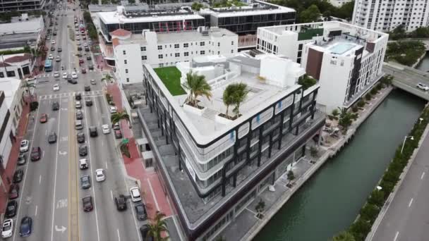 Aerial Footage Kimpton Hotel Palomar South Beach — Stock Video