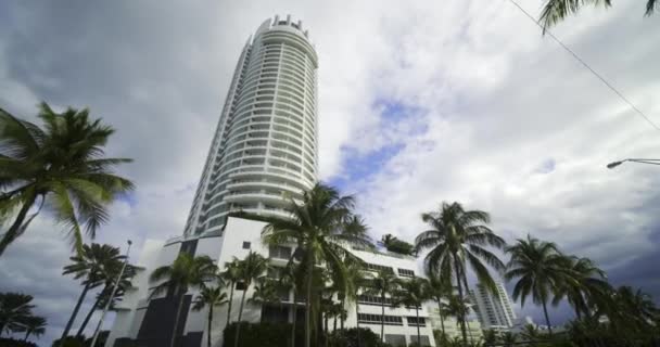 Fontainebleau Hotel Miami Beach Ujęcie Kamerą Ruchu Ustabilizowane — Wideo stockowe