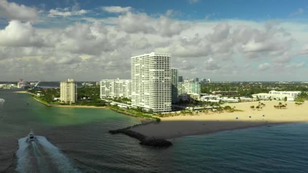 Płynięcie Łodzią Fort Lauderdale Usa — Wideo stockowe