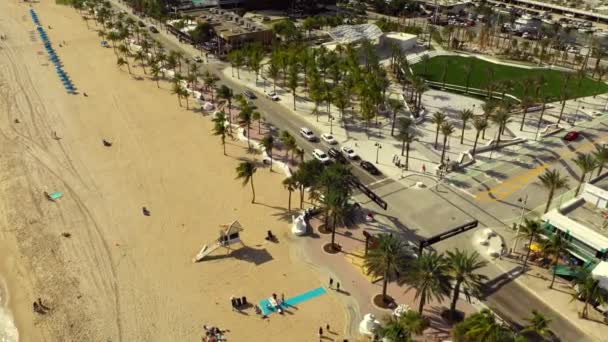 Park Strand Luftaufnahmen — Stockvideo
