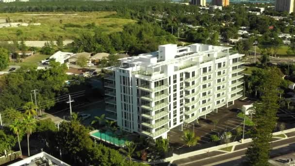 Aerial Drone Video Projekt Budowy Wyżyn Miami — Wideo stockowe