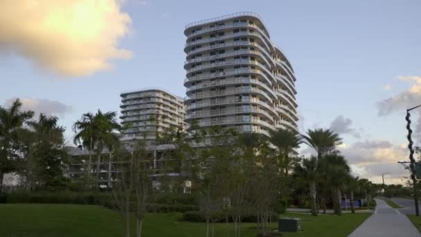 Solemia Rental Apartments North Miami Florida Scenic Motion Footage — Stok video