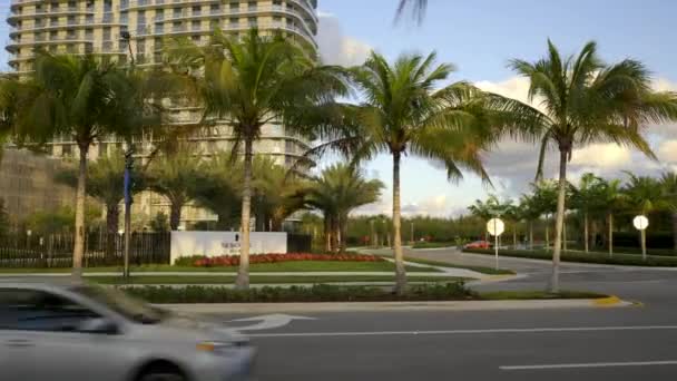 Shoreline Sole Mia Condominium Rental Development Miami Florida — Stock Video