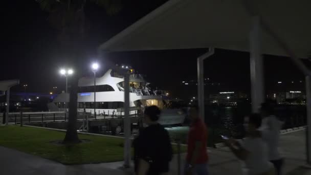 威尼斯女子游艇迈阿密论坛的聚会 — 图库视频影像