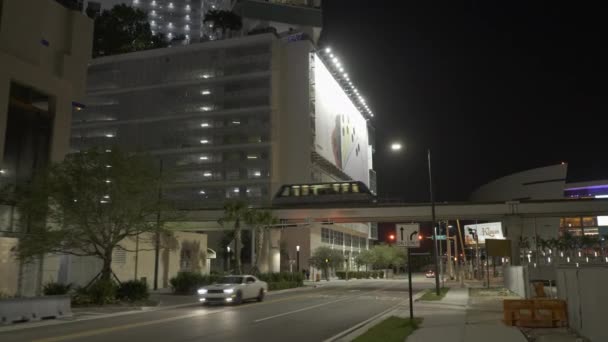 Видео Движения Downtown Miami 2019 — стоковое видео